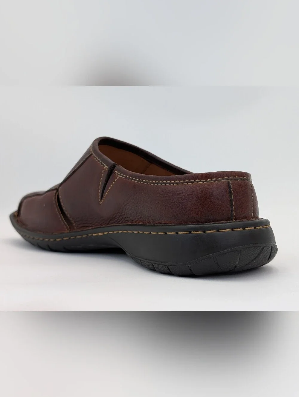 Born Size 10.5 Men's Brown Genuine Handmade Leather Loafer Sandals
